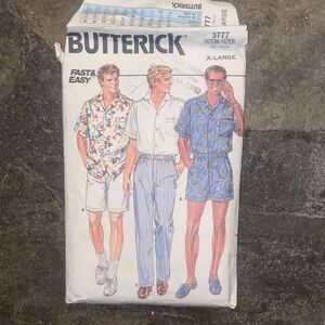 Butterick Men's Pattern 3777